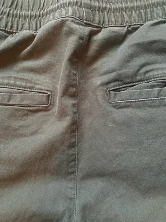 H&M Olive Green Ruched Drawstring Joggers - Picture 8 of 9